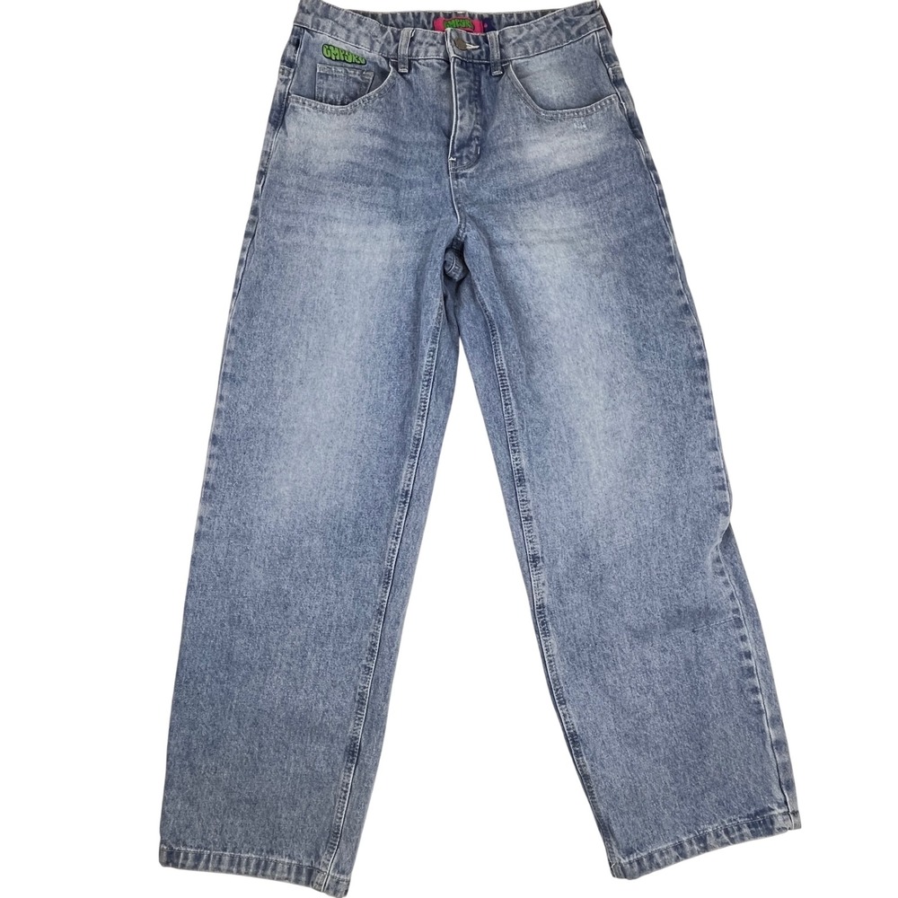 Empyre Jeans Light Wash Wide Leg Size 6 Blue Skater Streetwear Baggy Women